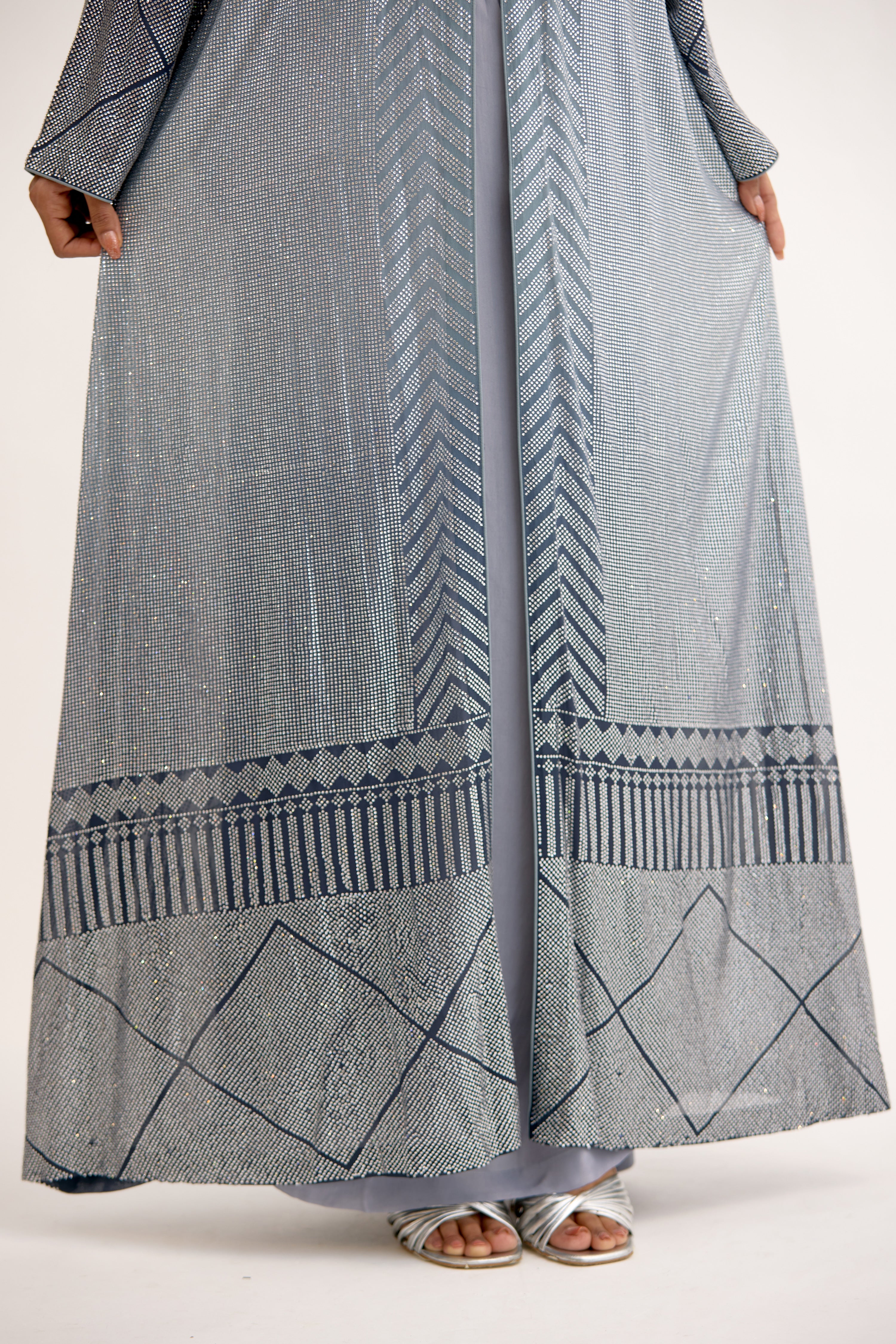 Elara Crystal Kaftan Dress