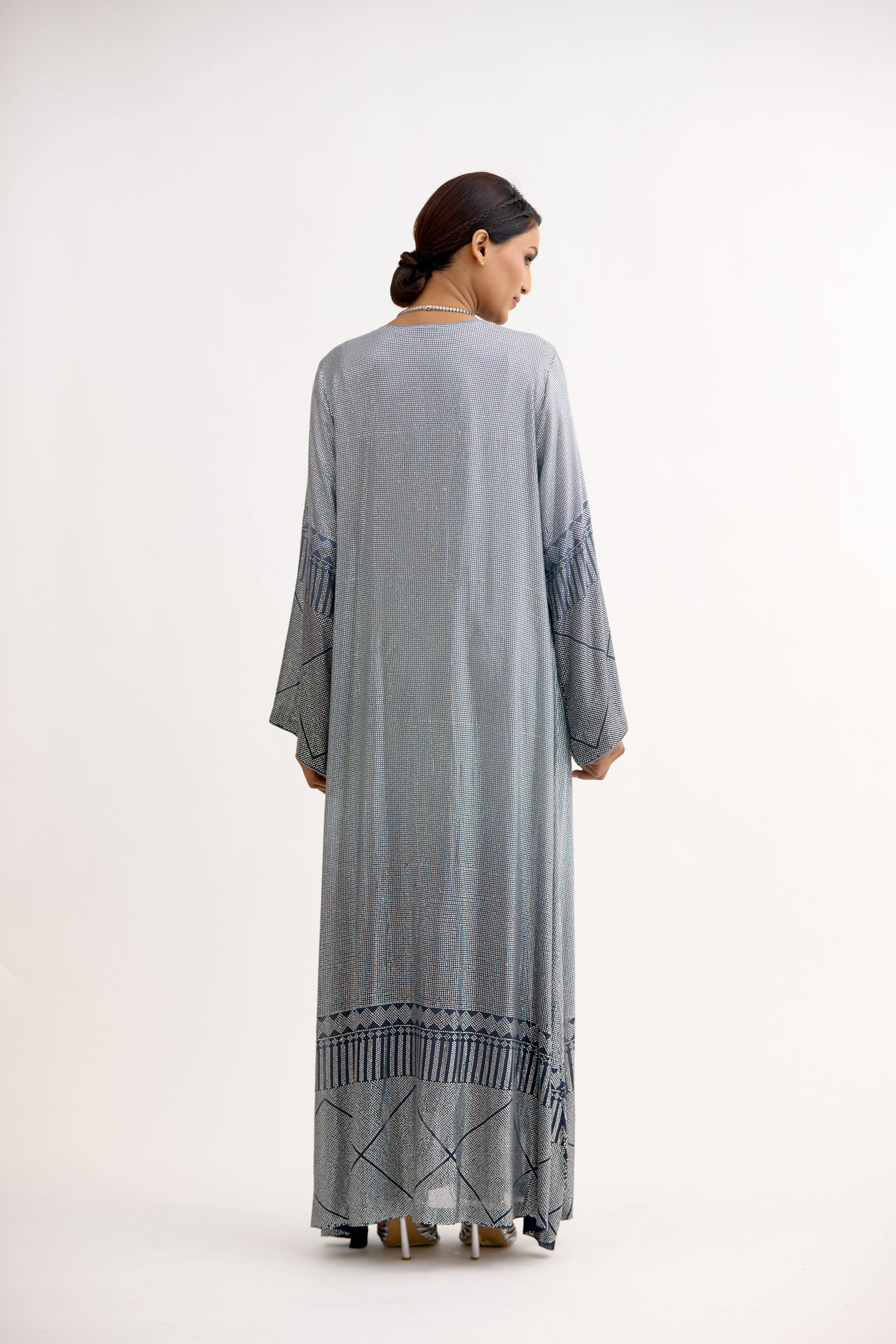 Elara Crystal Kaftan Dress