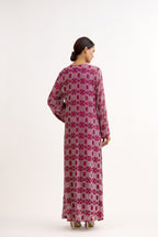 Zeenat-e-Sheesh Crystal Kaftan Dress