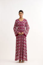 Zeenat-e-Sheesh Crystal Kaftan Dress