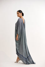 Evara Royale Crystal Cowl Dress