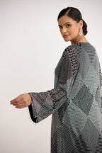 Crystal Mirage Tassel Cape Dress