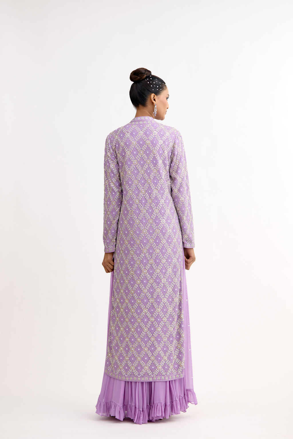 Crystal Riwaayat Georgette Sharara Suit Set