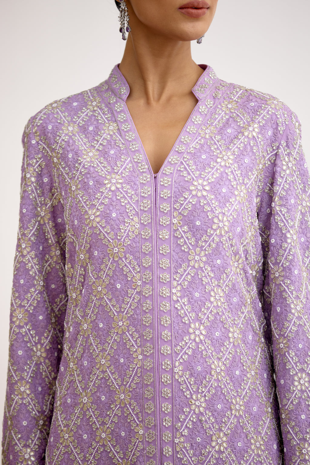 Crystal Riwaayat Georgette Sharara Suit Set