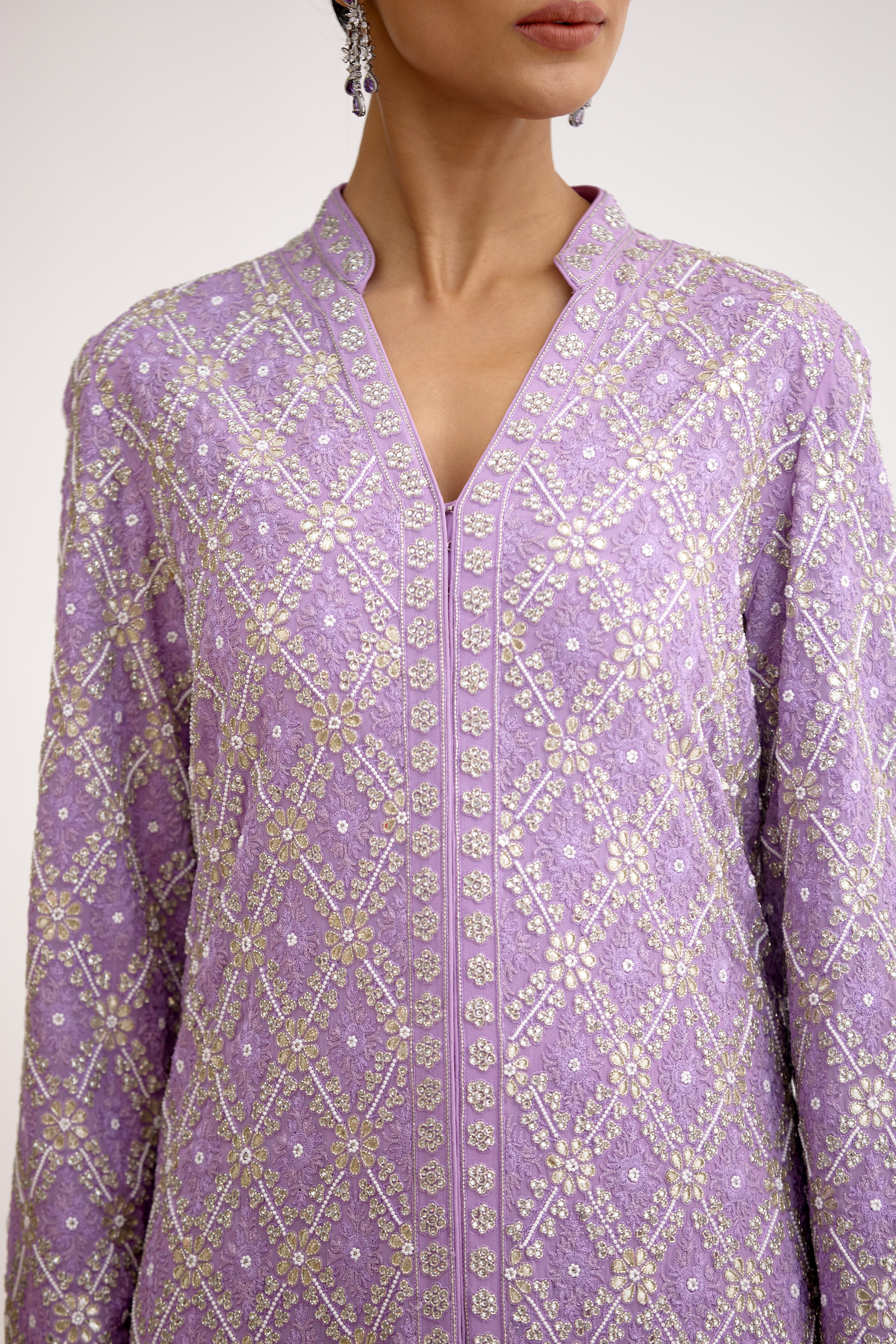 Crystal Riwaayat Georgette Sharara Suit Set