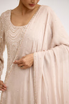 Inaya Hand-Embroidered Sharara Suit Set