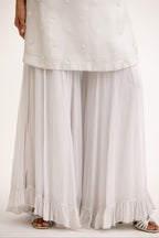 Aaira Sheesh Pearl Dabka Sharara Suit Set