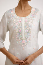 Aaira Sheesh Pearl Dabka Sharara Suit Set