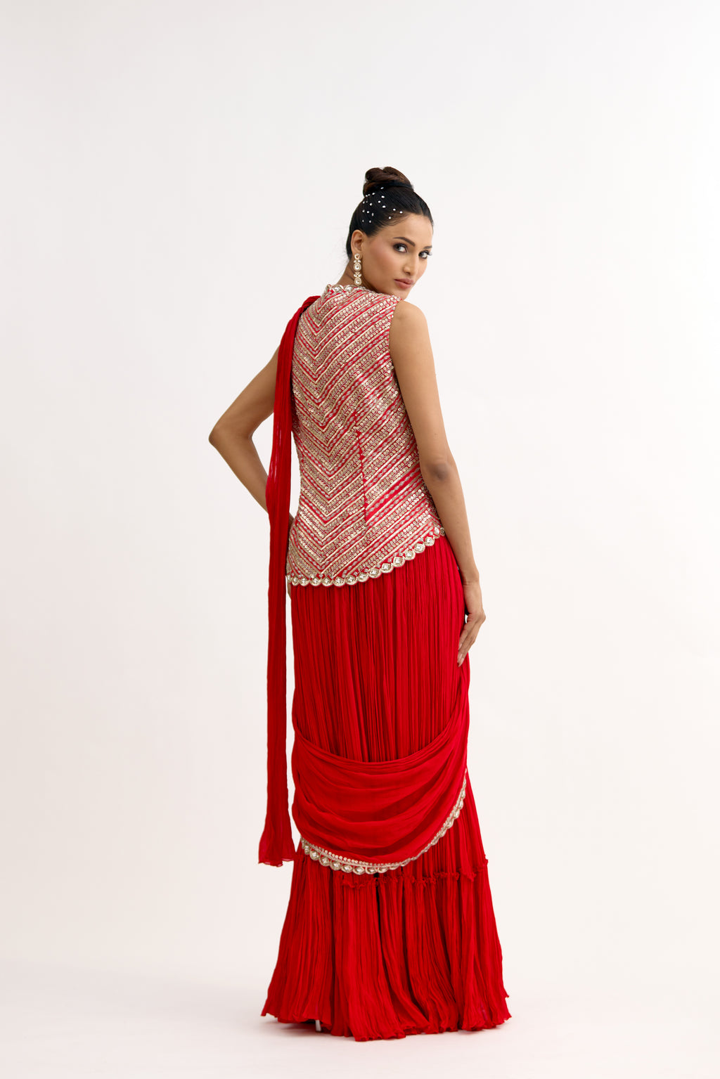 Avyra Hand-Embellished Drape Saree