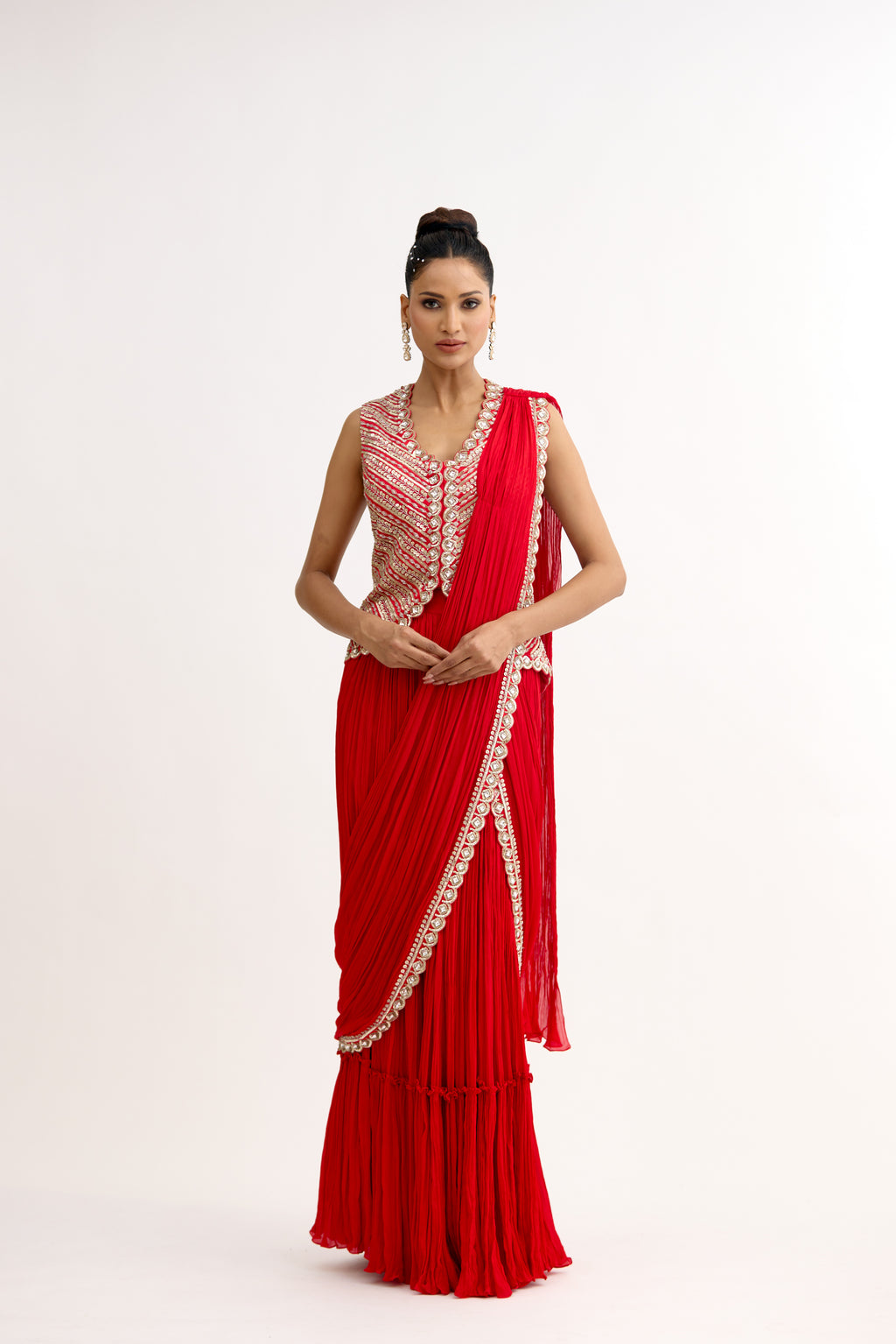 Avyra Hand-Embellished Drape Saree