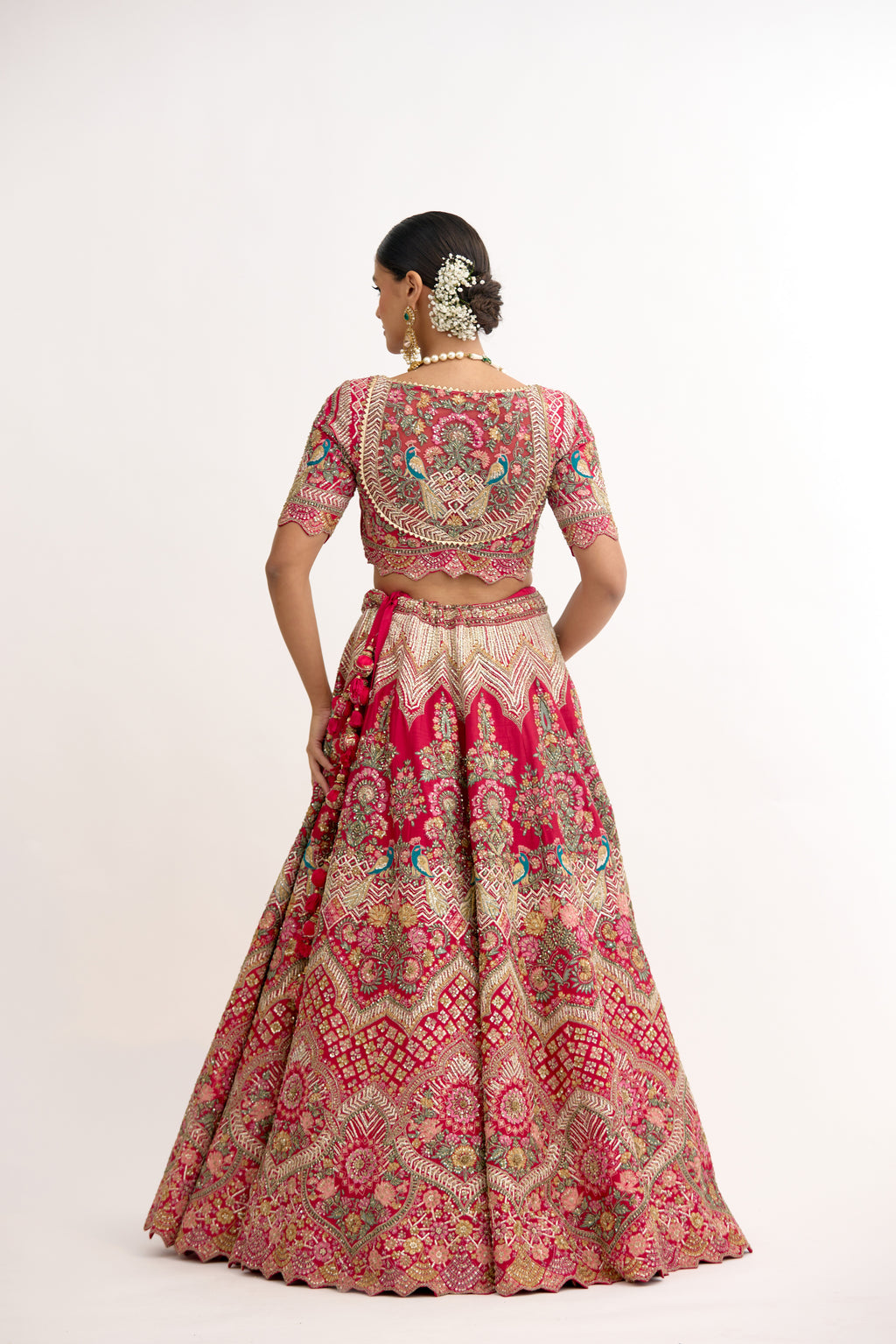 Riwaaz-e-Noor Gotta Patti & Dabka Raw Silk Bridal Lehenga Set