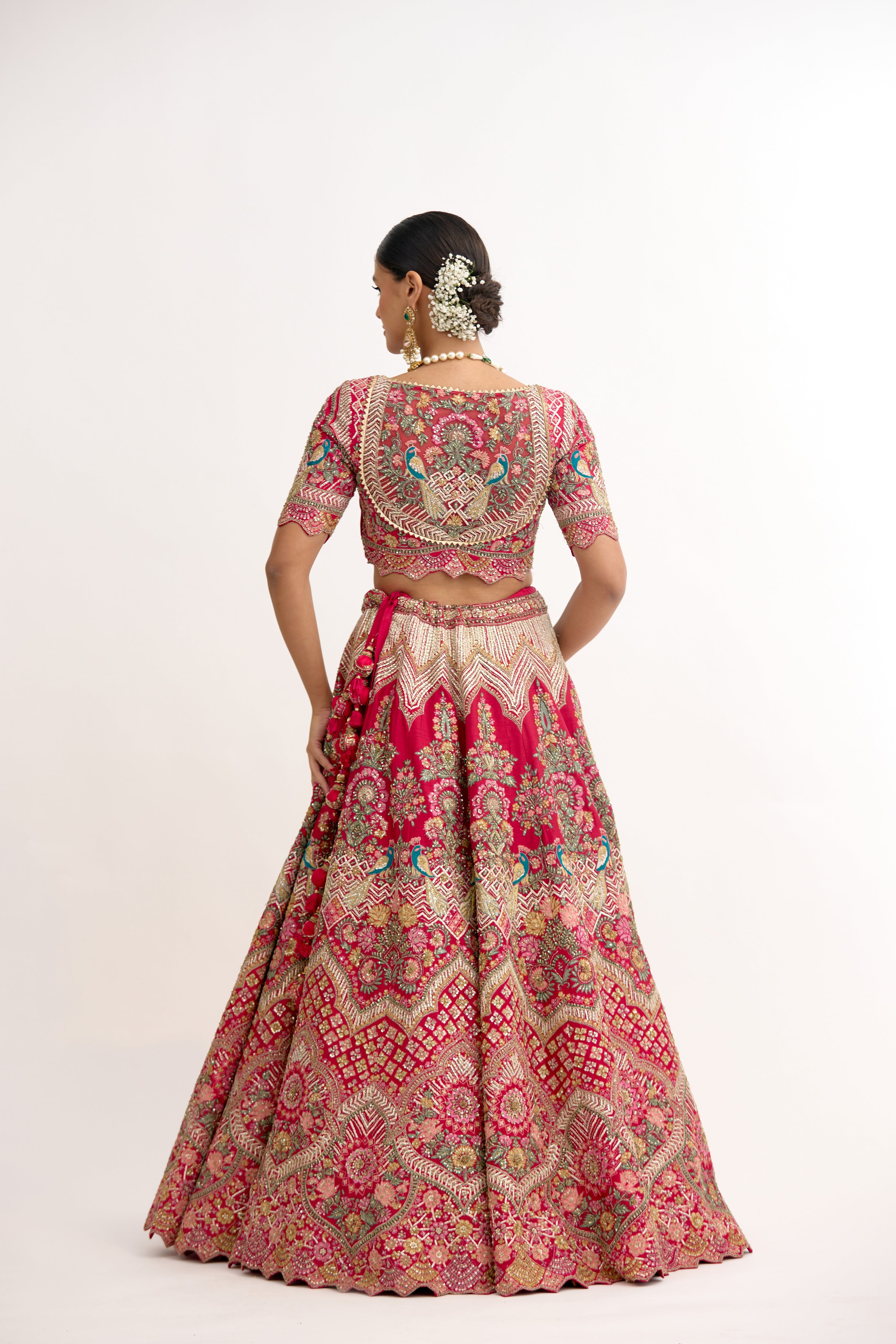 Riwaaz-e-Noor Gotta Patti & Dabka Raw Silk Bridal Lehenga Set