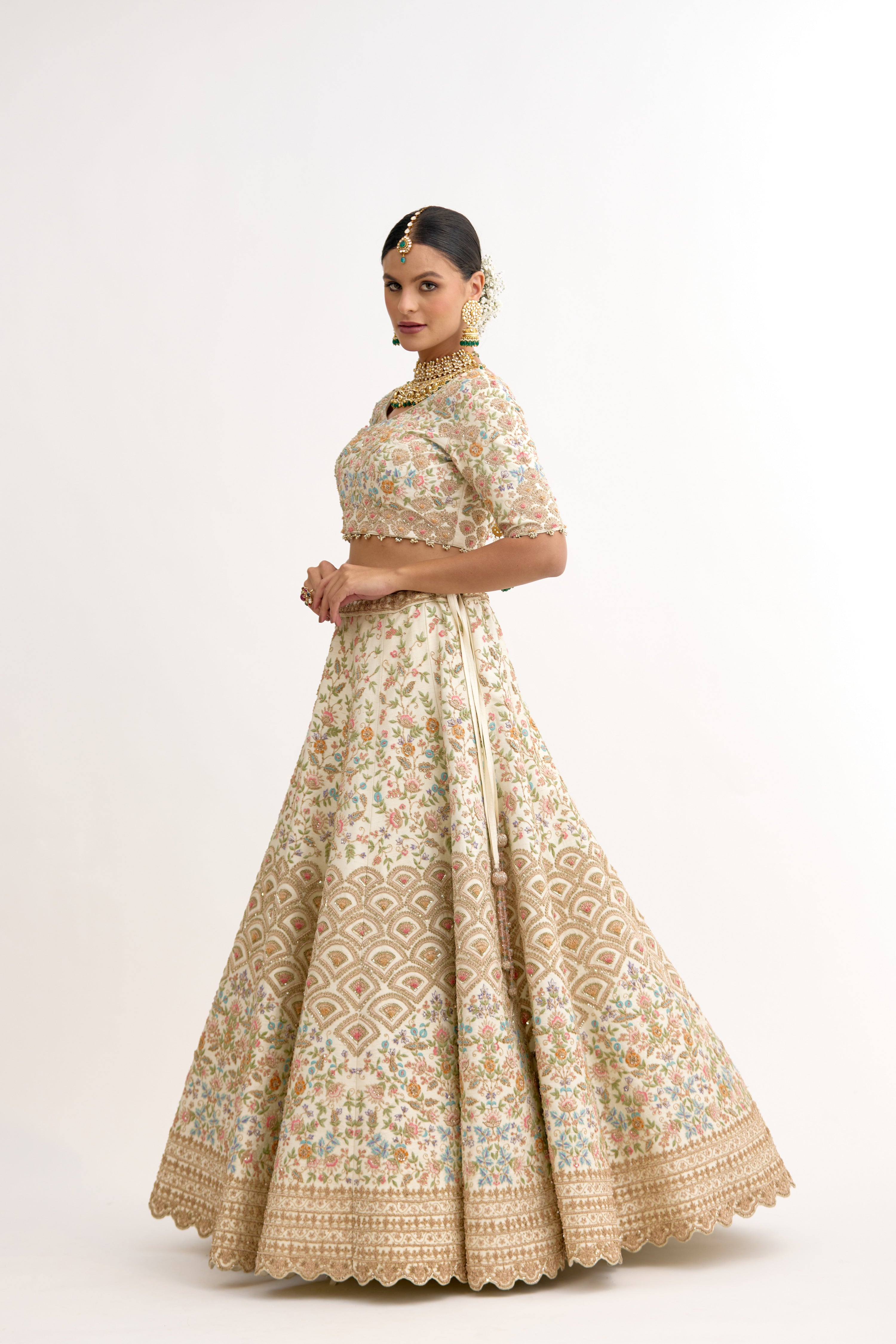 Roopkala Nakashi Dabka Traditional Bridal Lehenga Set
