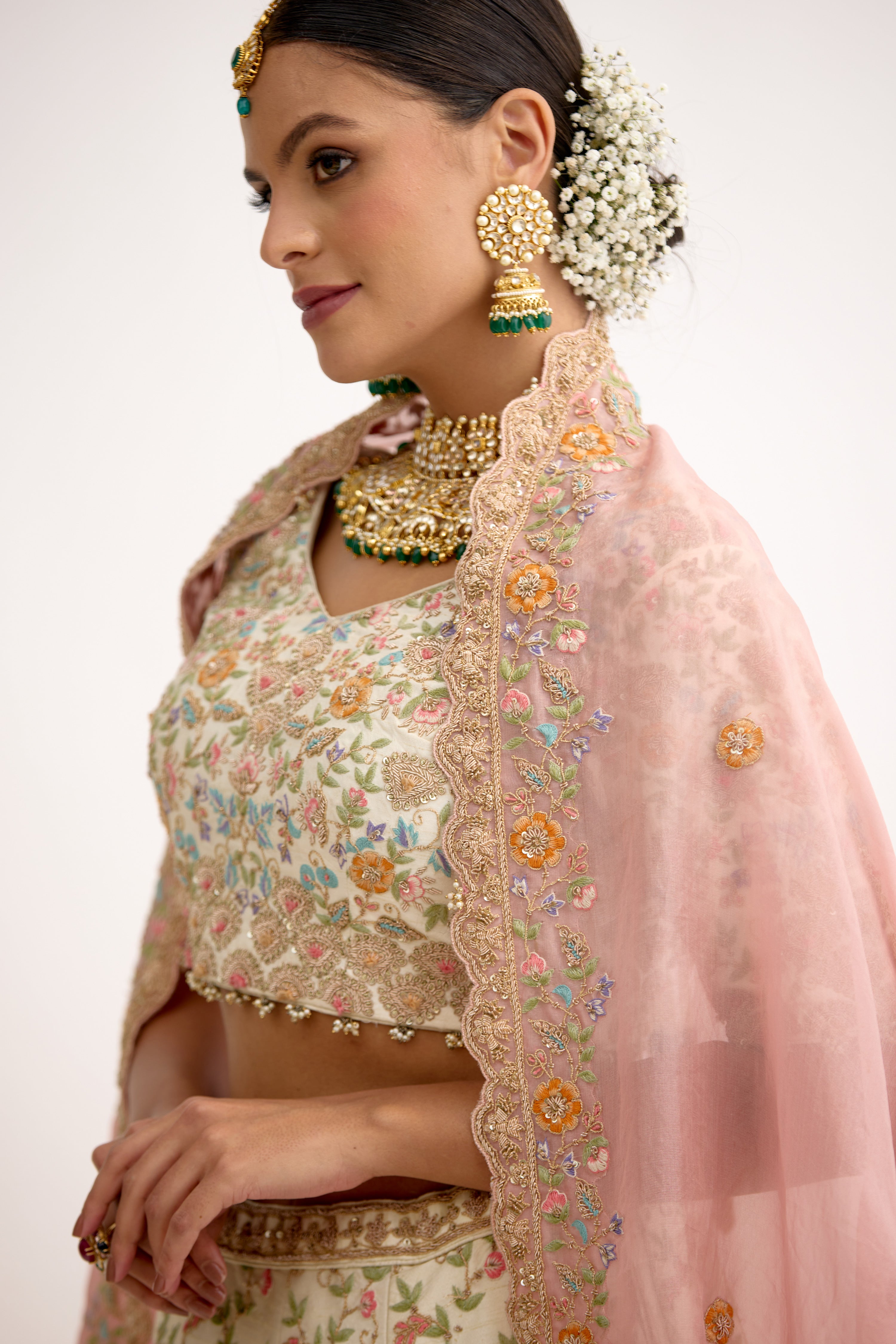 Roopkala Nakashi Dabka Traditional Bridal Lehenga Set