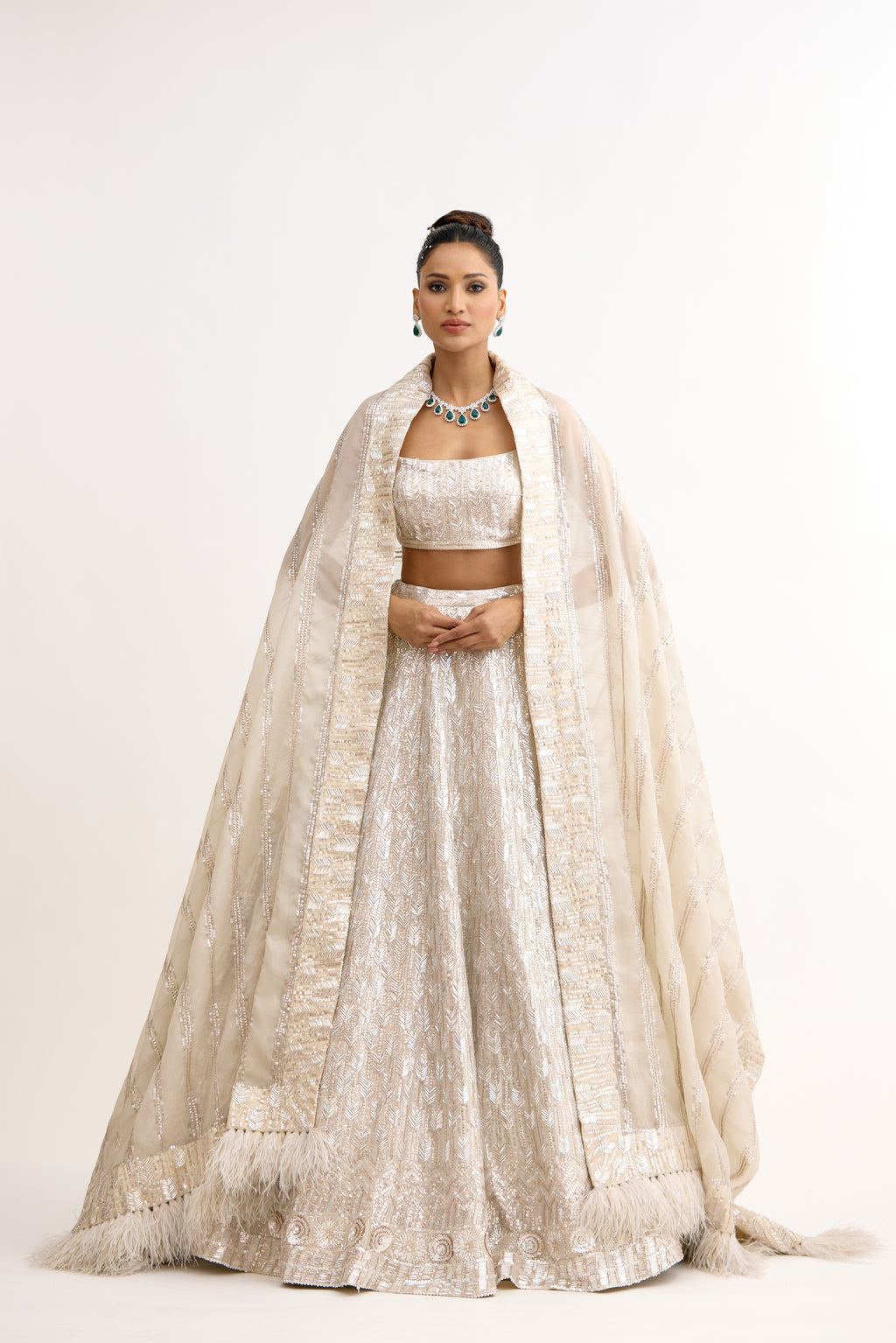 Noor-e-Sequin Georgette Lehenga Set