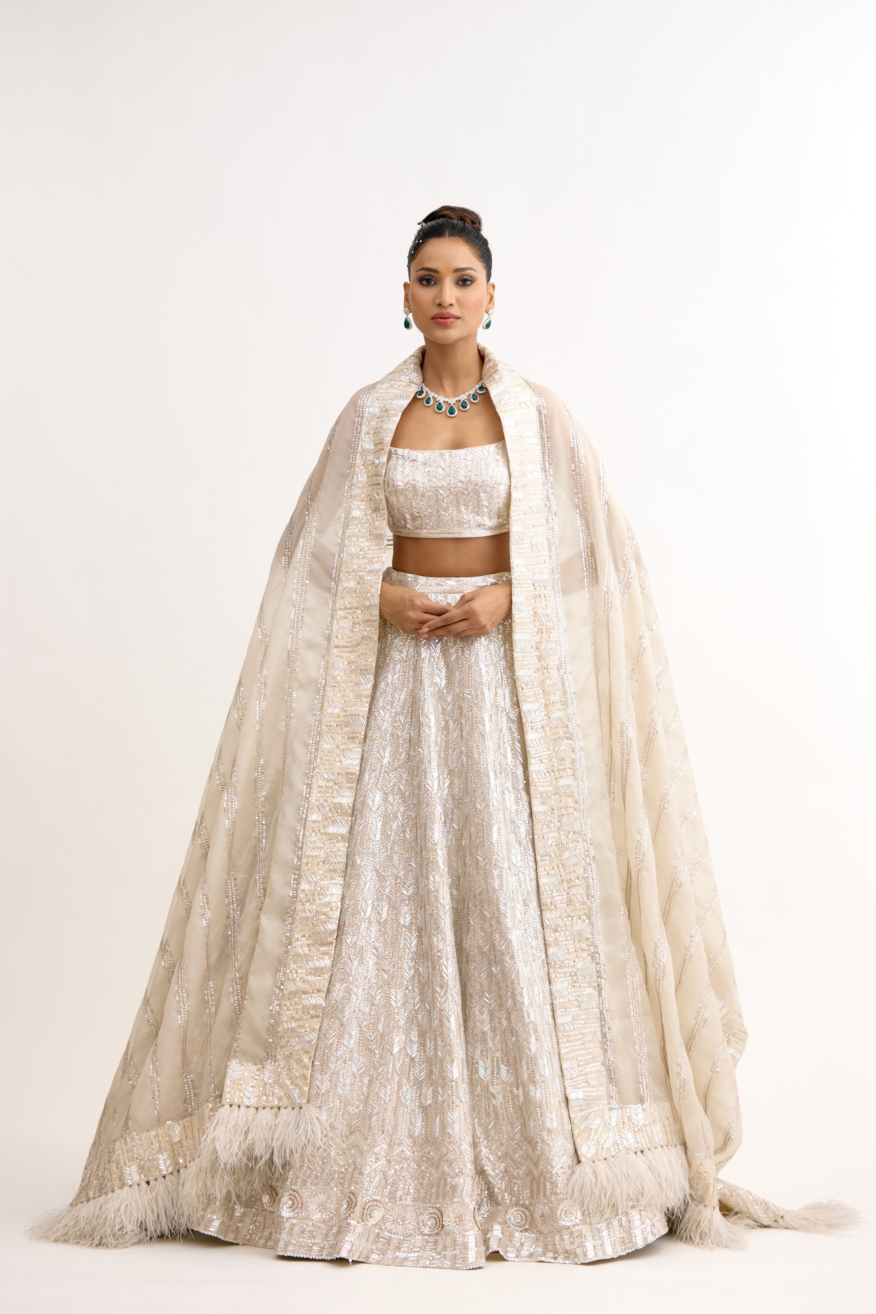 Noor-e-Sequin Georgette Lehenga Set