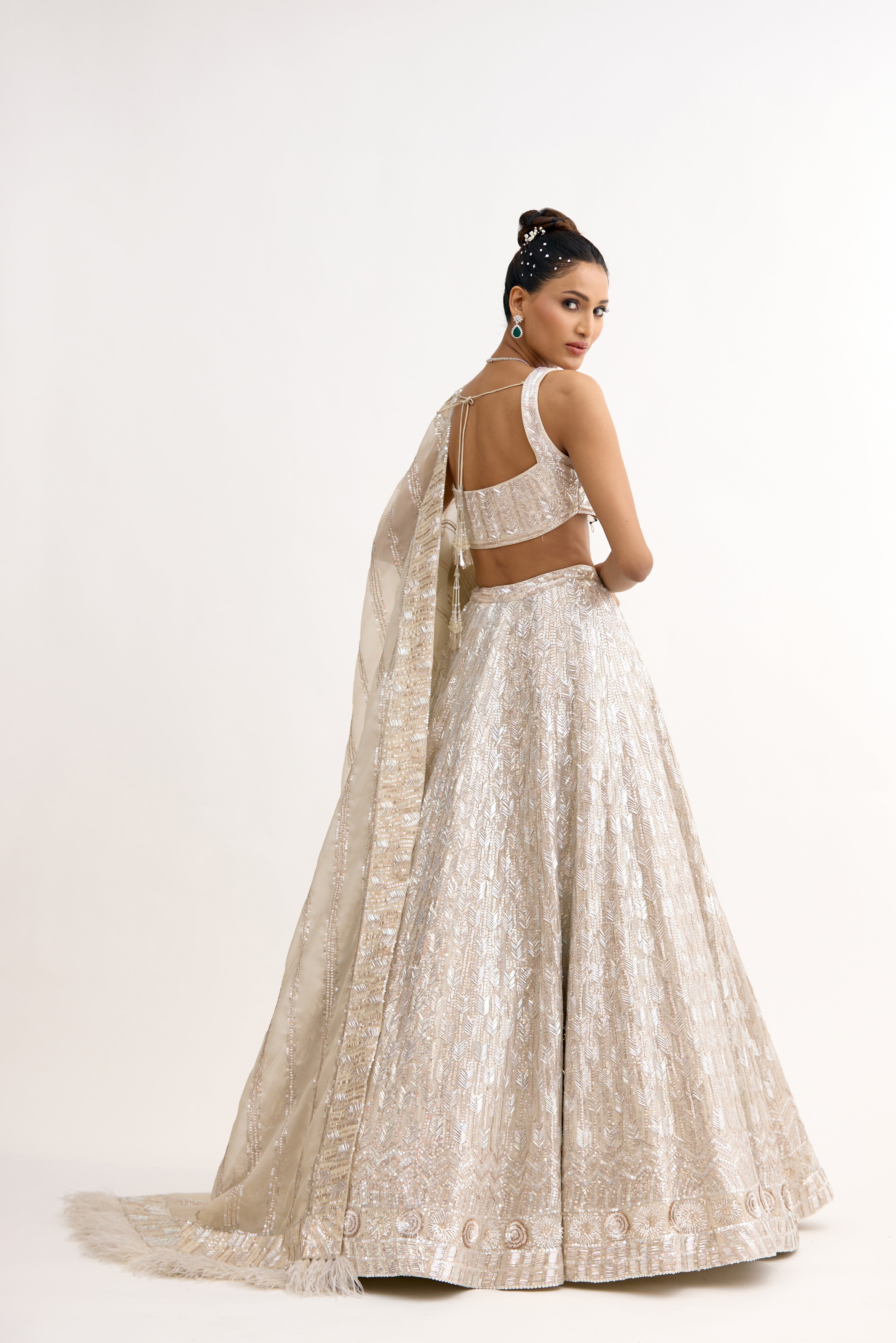 Noor-e-Sequin Georgette Lehenga Set