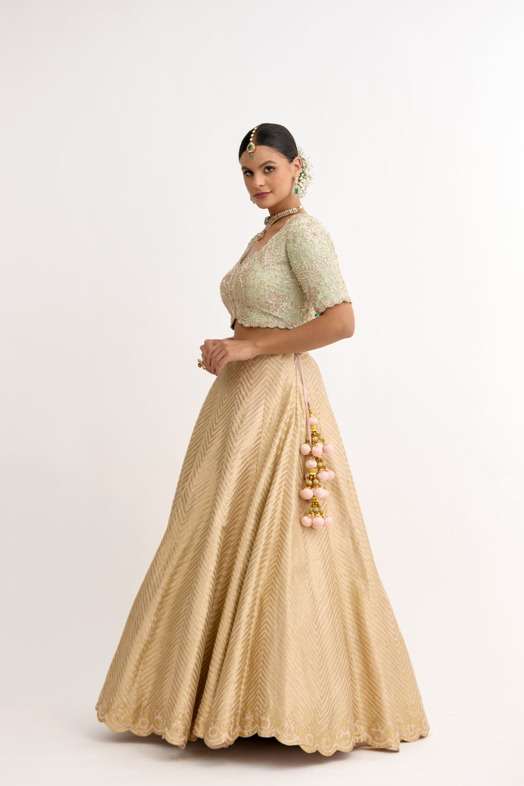 Begum-e-Riwaayat Nakashi Raw Silk Lehenga Set