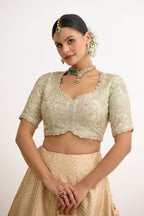 Begum-e-Riwaayat Nakashi Raw Silk Lehenga Set
