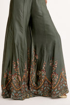 Noor-e-Chanderi Crystal Hand-Embroidered Indo Western