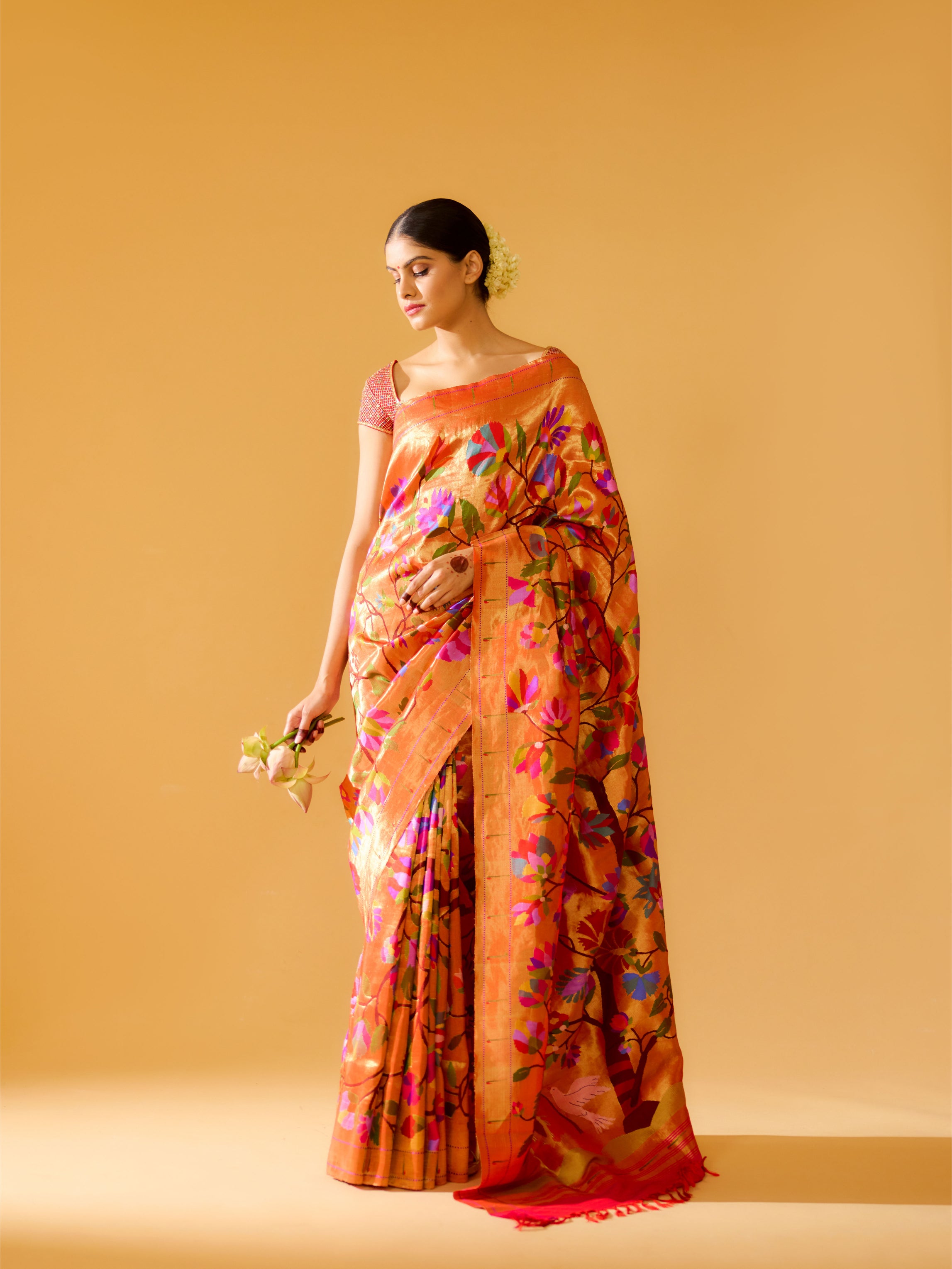 Signature Fuchsia Pink Paithani Silk Saree
