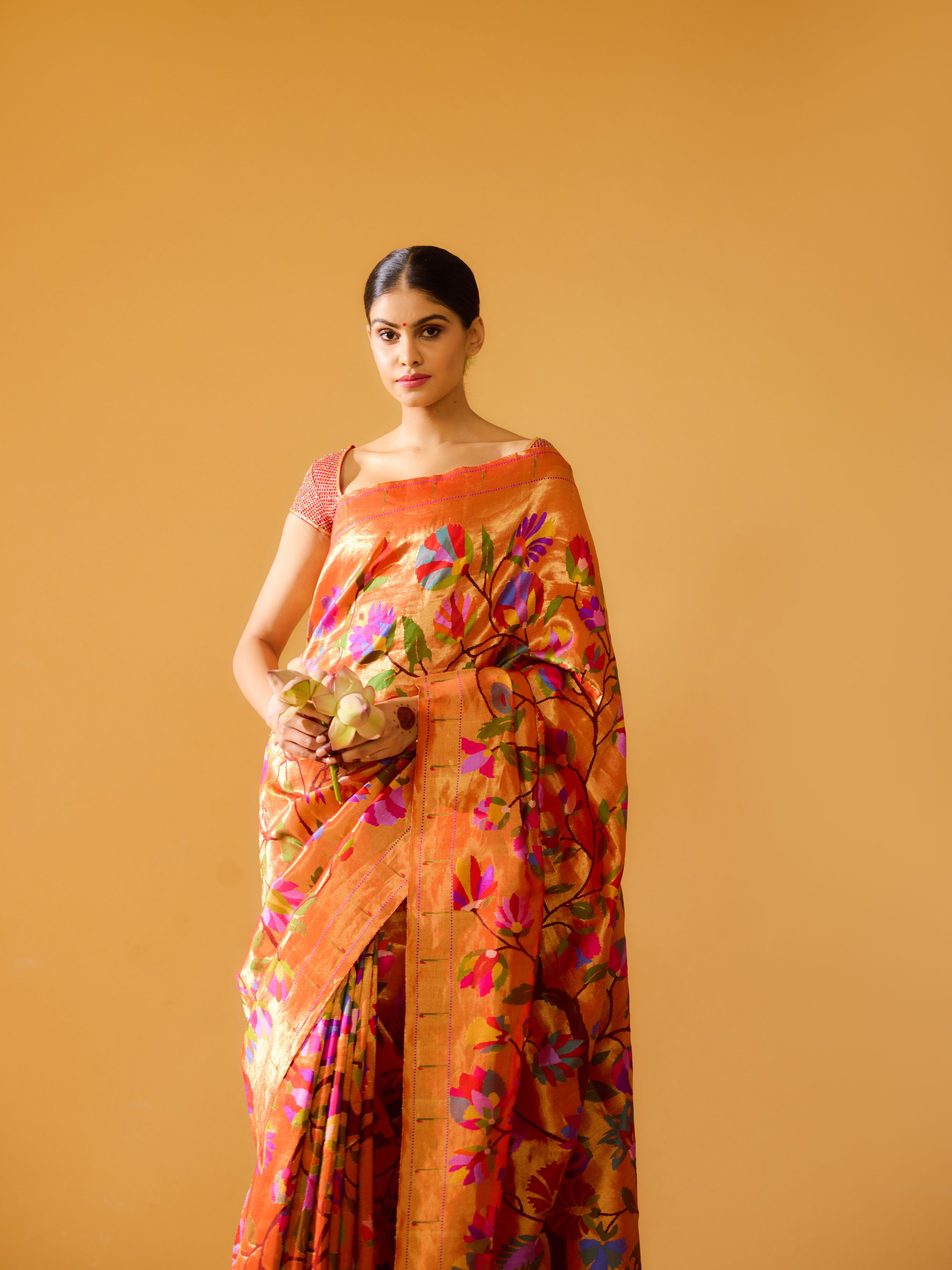 Signature Fuchsia Pink Paithani Silk Saree