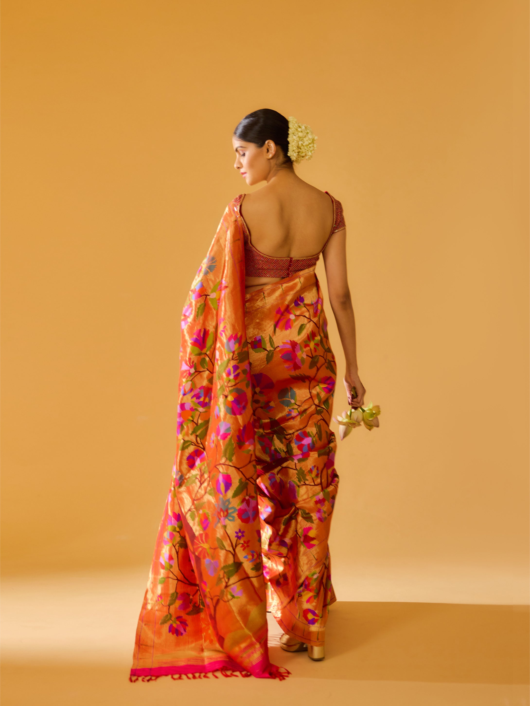 Signature Fuchsia Pink Paithani Silk Saree