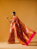 Signature Fuchsia Pink Paithani Silk Saree