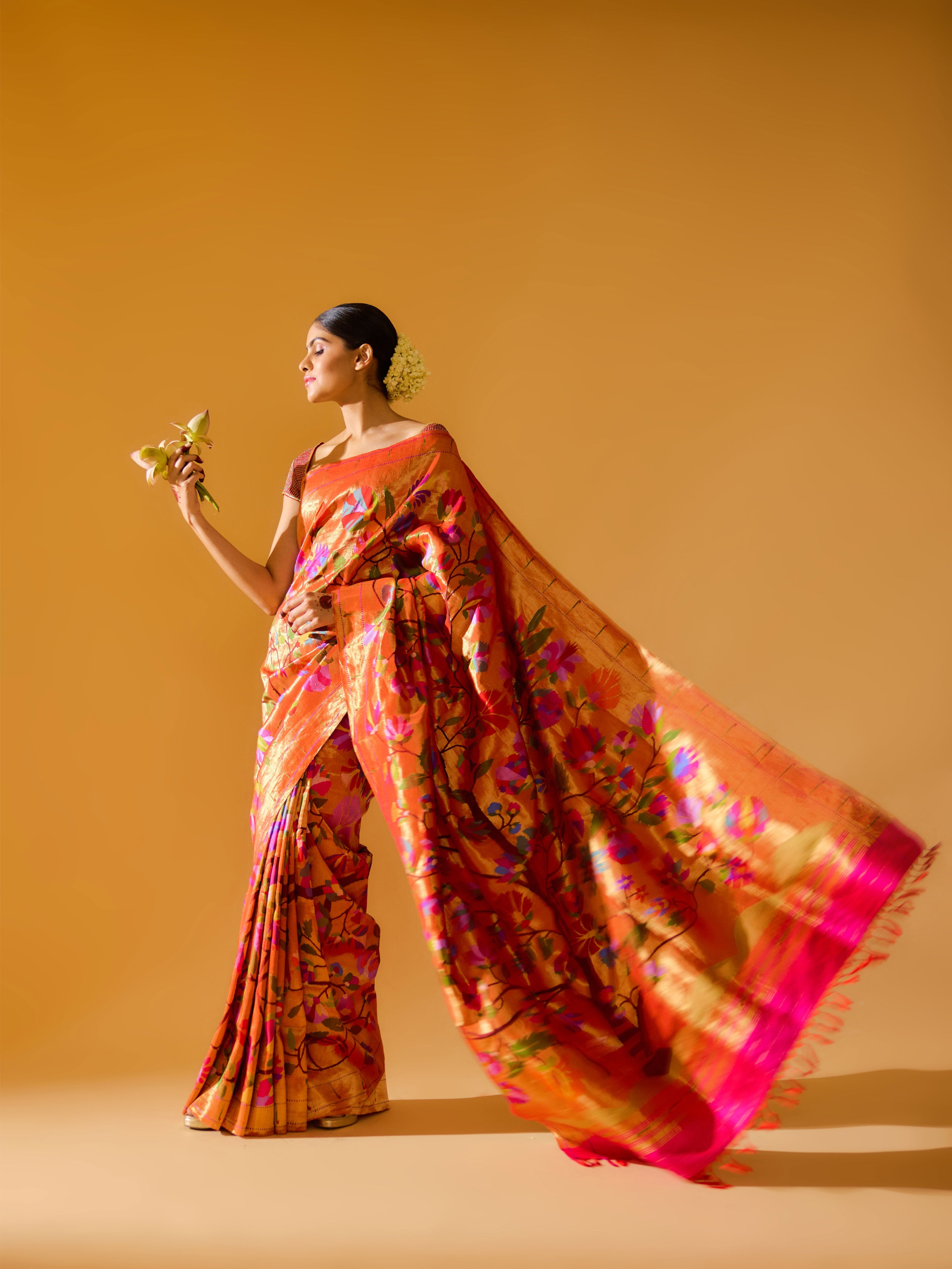 Signature Fuchsia Pink Paithani Silk Saree