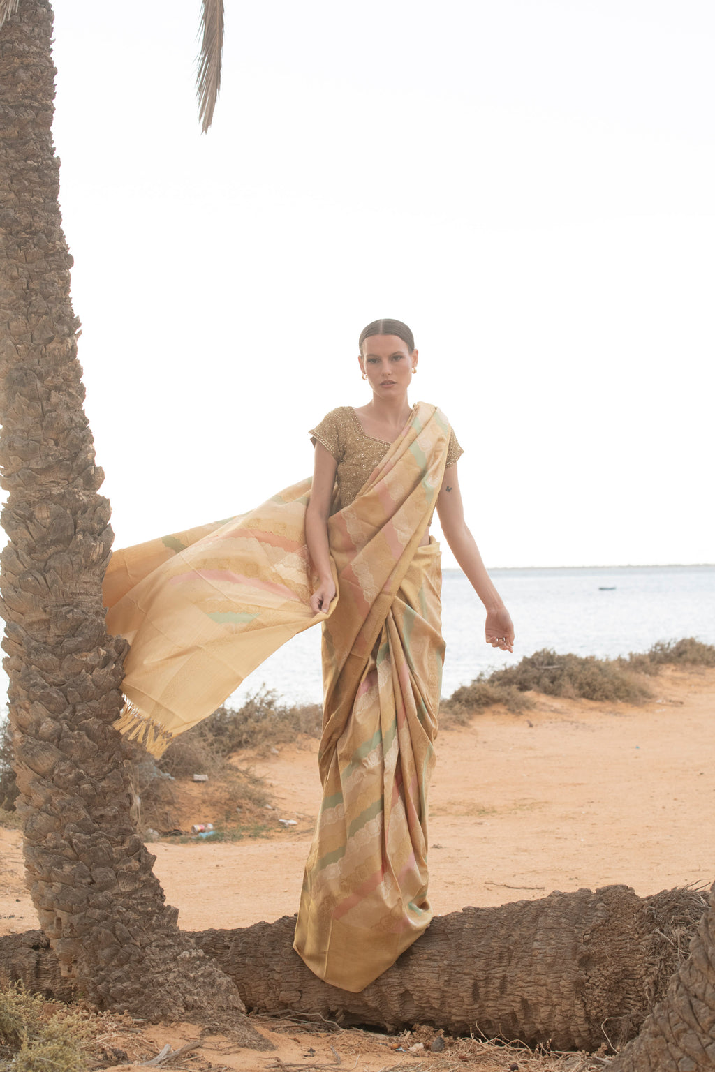 Silver Heirloom Tissue Kanjivaram Saree