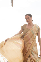 Silver Heirloom Tissue Kanjivaram Saree