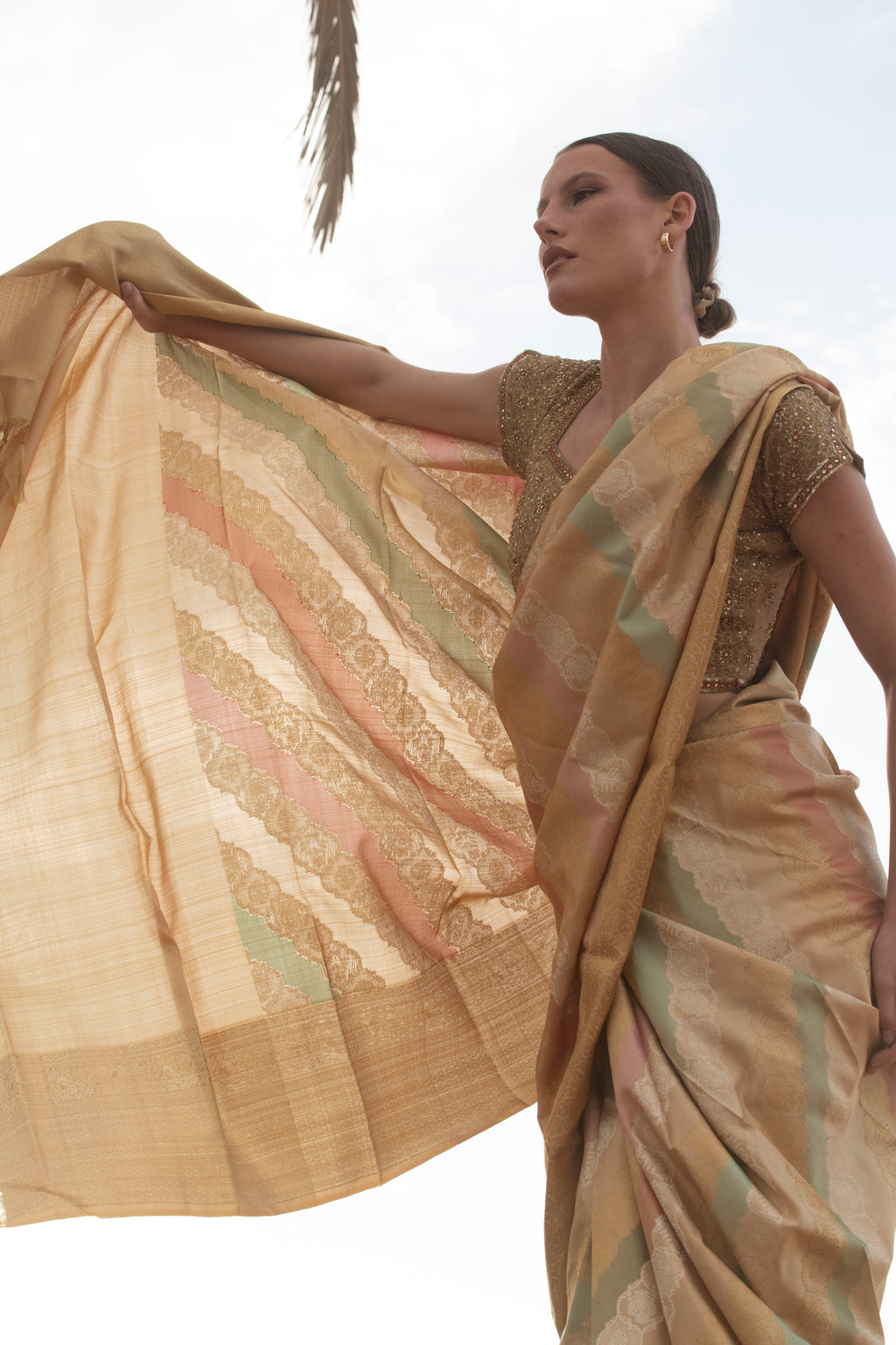 Silver Heirloom Tissue Kanjivaram Saree