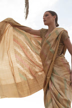 Silver Heirloom Tissue Kanjivaram Saree