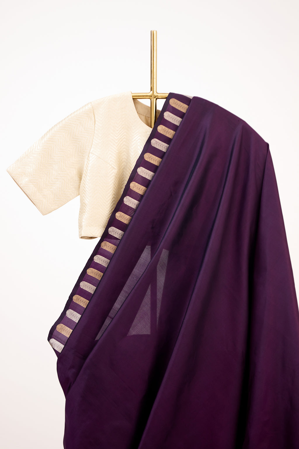 Deep Wine Banarasi Silk Handloom Saree