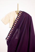 Deep Wine Banarasi Silk Handloom Saree