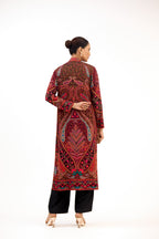 Rang-e-Noor Hand-Embroidered Crystal & Cutdana Georgette Straight Suit Set