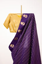 Purple Banarasi Katan Silk Handloom Saree
