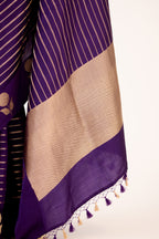 Purple Banarasi Katan Silk Handloom Saree