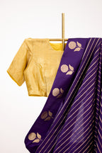 Purple Banarasi Katan Silk Handloom Saree