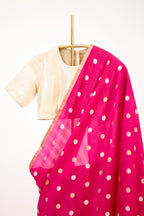 Fuchsia Pink Banarasi Silk Handloom Saree