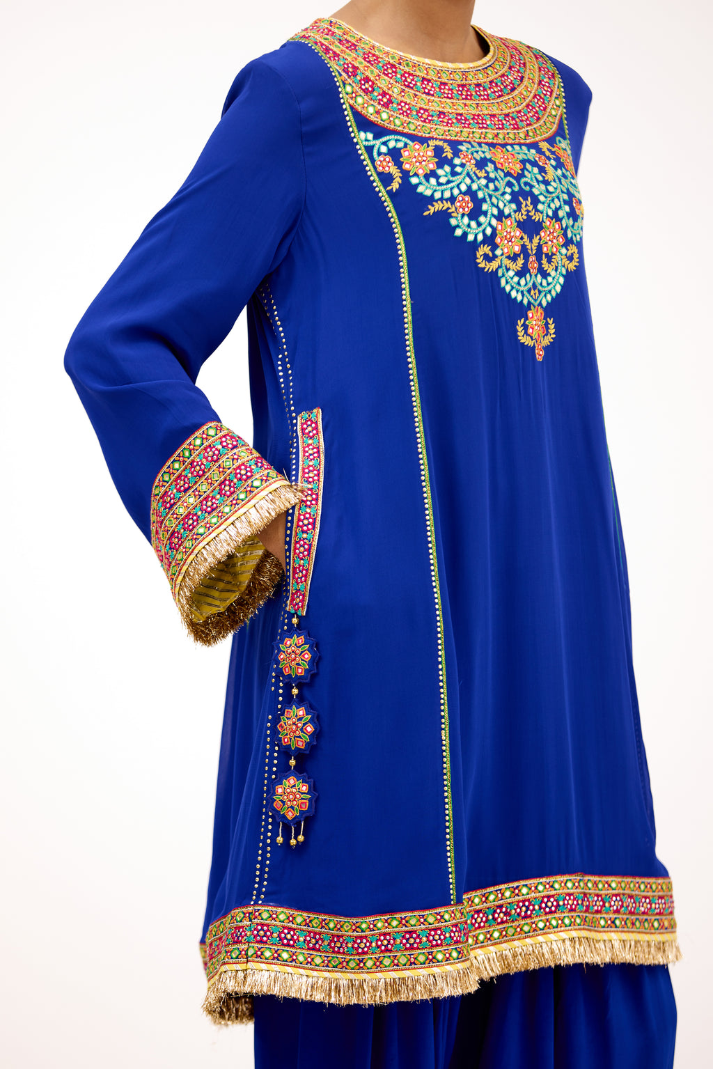 Nauroze Zari Gotta Resham Embroidered Parsi Salwar Suit Set