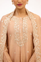Rajkumari Tissue with Pearl & Sequin Embroidery Anarkali Suit Set