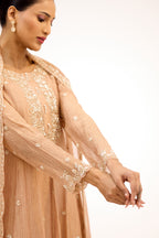 Rajkumari Tissue with Pearl & Sequin Embroidery Anarkali Suit Set