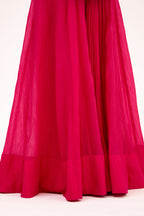 Zehra Surkh Pearl & Sequin Embellished Anarkali Suit Set