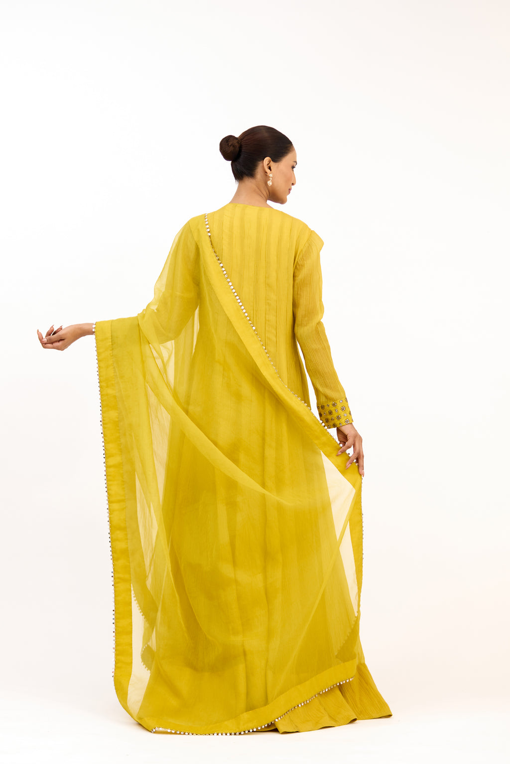 Gulistan Raas Mirror, Cutdana & Sequins Embellished Anarkali Suit Set