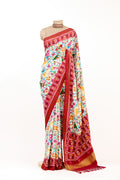 Ivory Opulence Patan Patola Silk Saree
