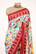 Ivory Opulence Patan Patola Silk Saree