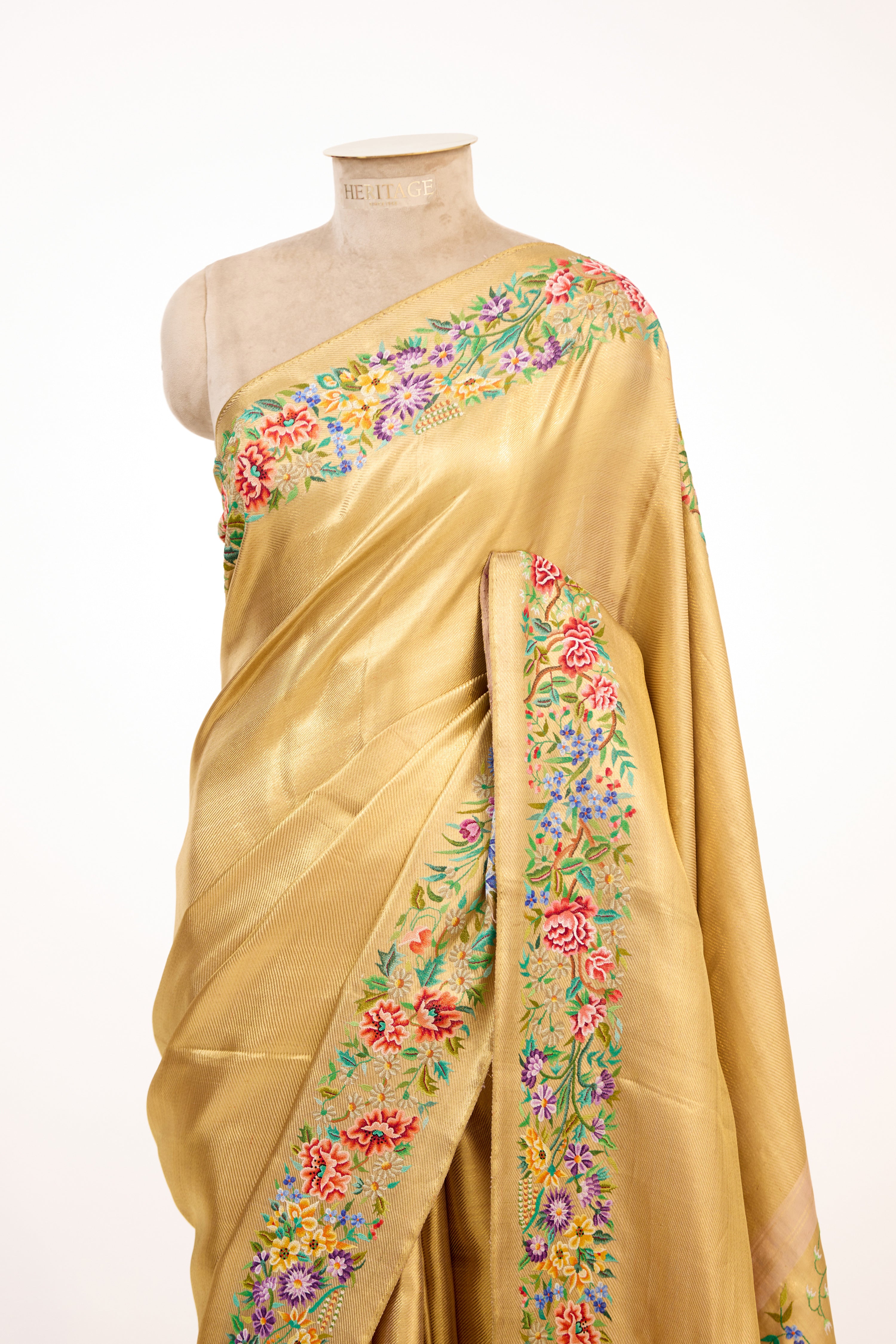 Gold Tissue Silk Kanjivaram Saree