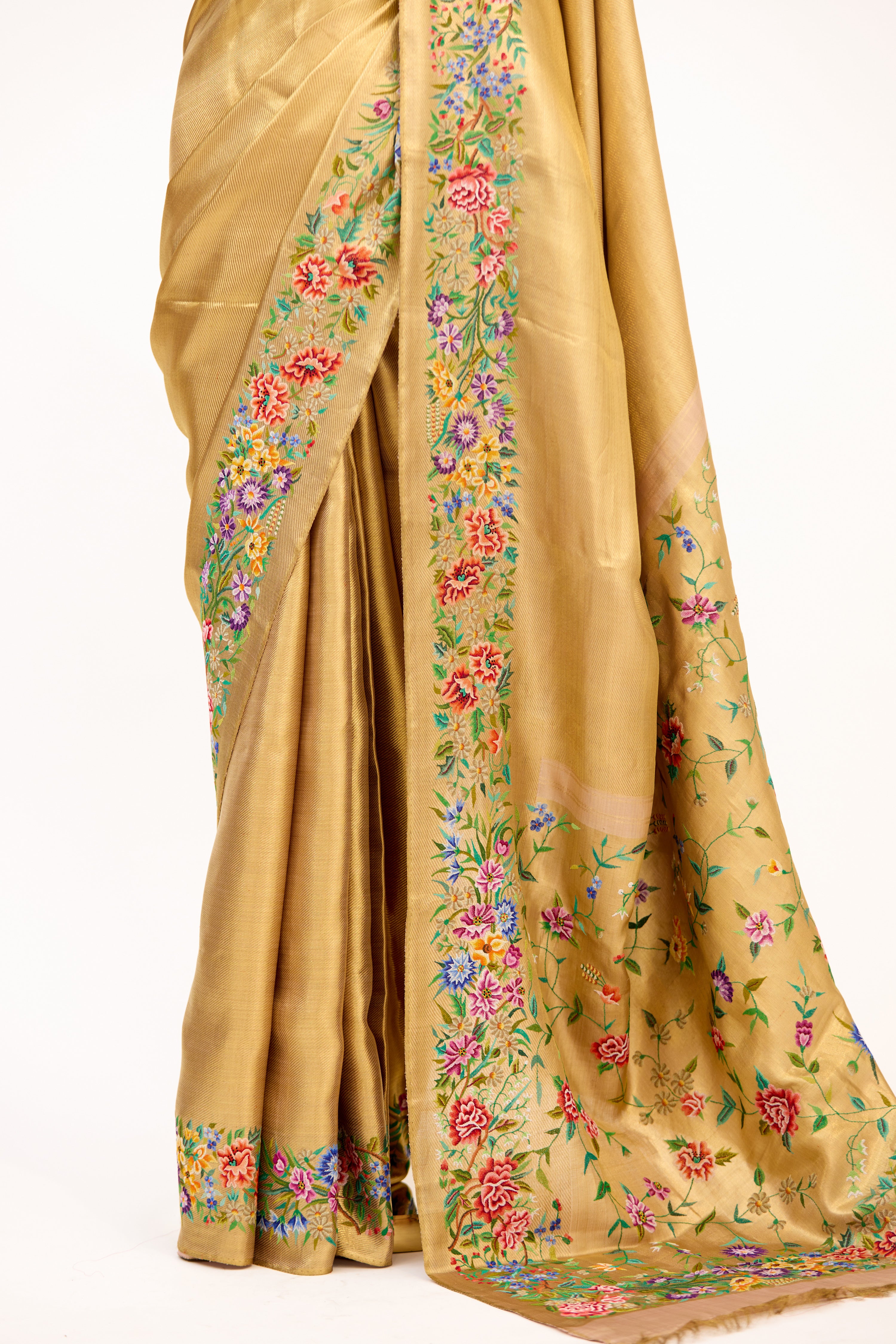 Gold Tissue Silk Kanjivaram Saree