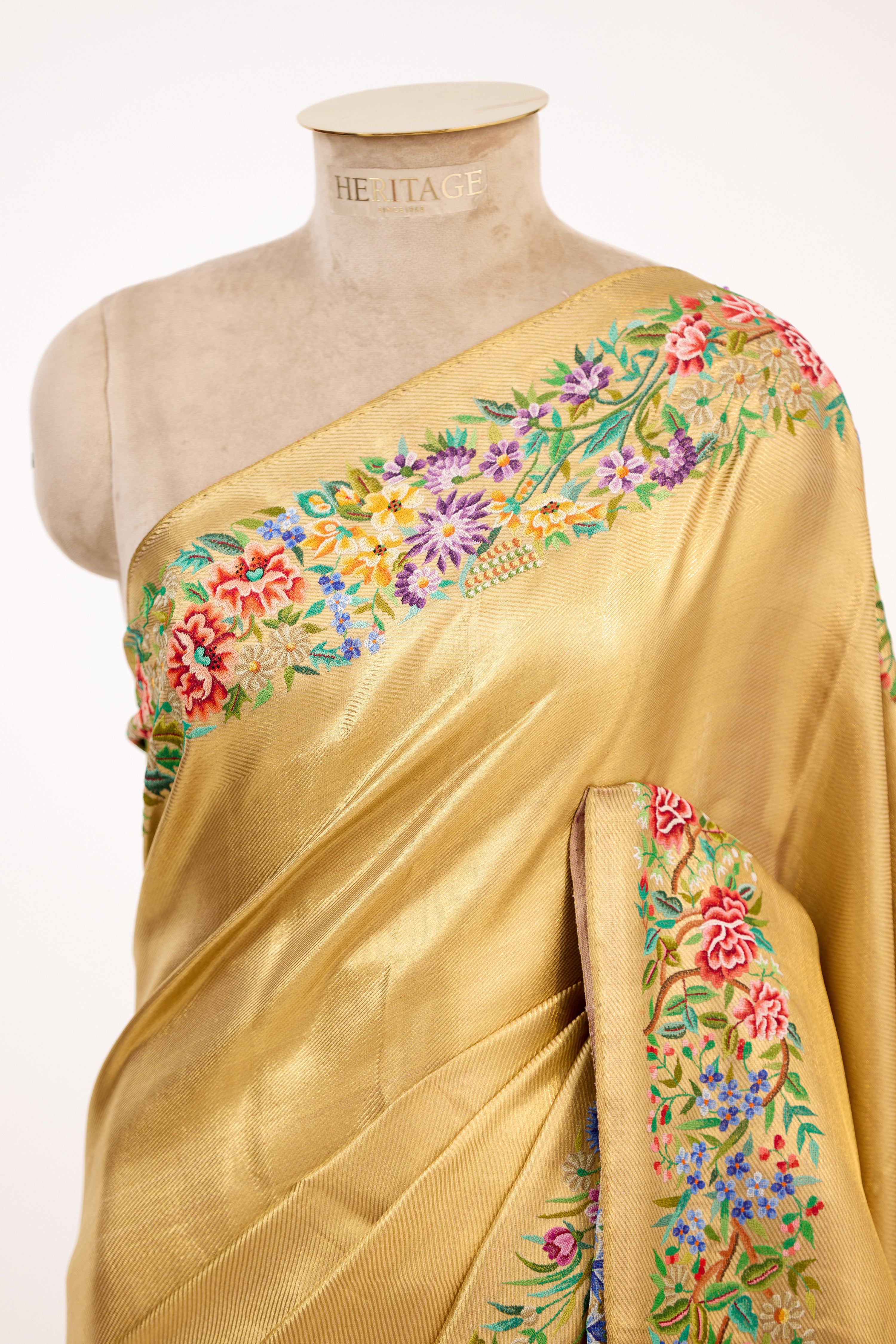 Gold Tissue Silk Kanjivaram Saree